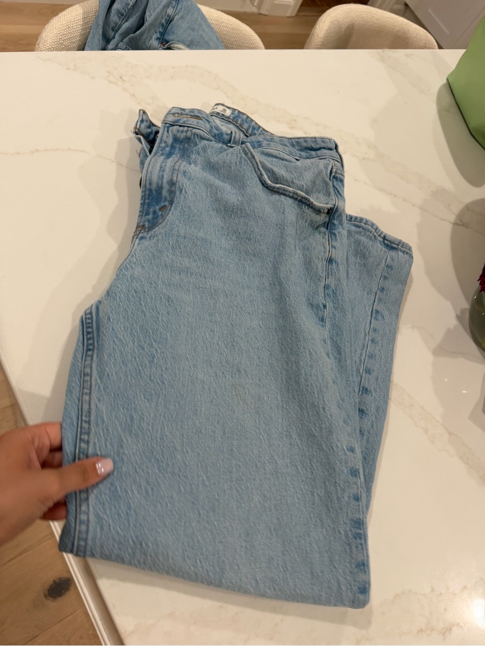 Abercrombie & Fitch Light Wash Straight-Leg Jeans